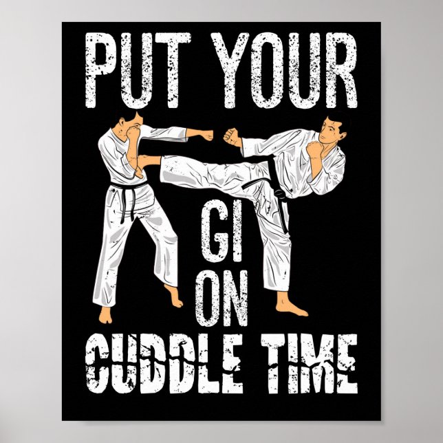Sätt på dig den brasilianska Jiu Jitsu. Poster (Framsidan)