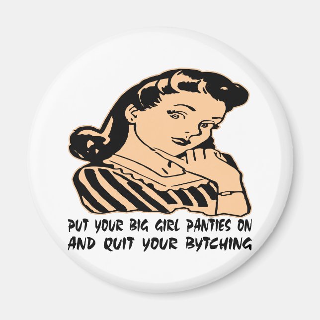 Sätt på dig dina stora barnfästningar och avsluta  magnet (Framsidan)