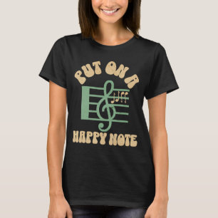 Sätt på dig en musiker-citat från Lycklig Ansikte T Shirt