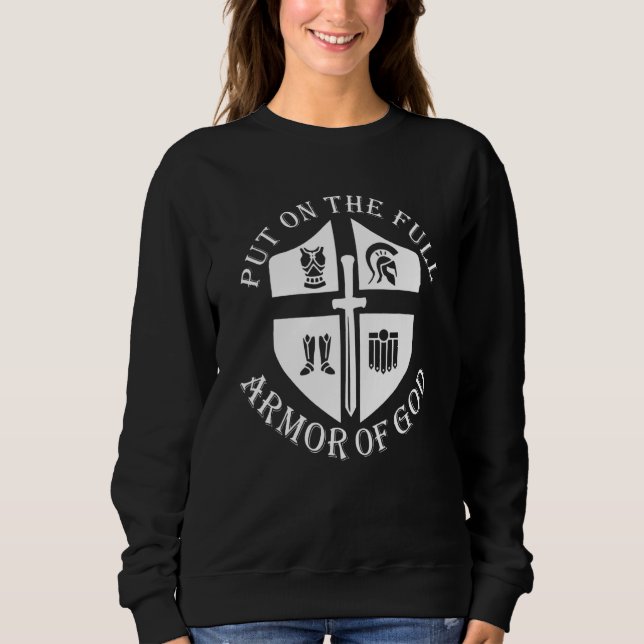 Sätt på dig Guds fulla rustning Knight Grace Bibla T Shirt (Framsida)
