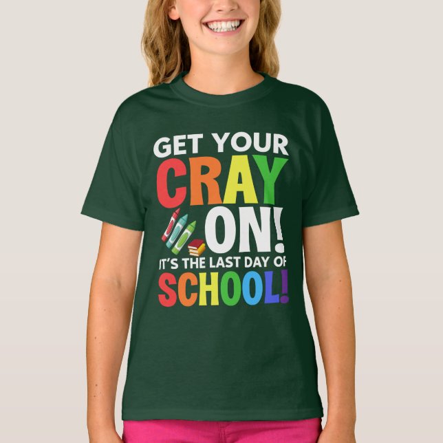 Sätt på dig matrisen, det är skolans sista dag t shirt (Framsida)