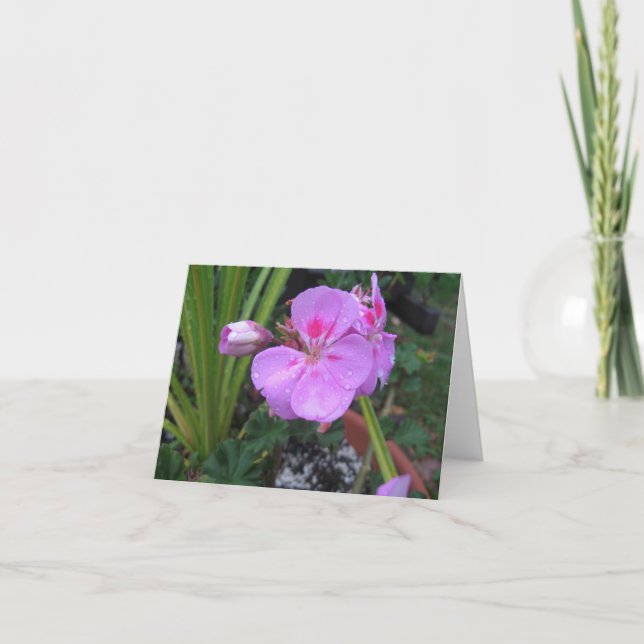 Sätt på dig regnet - Notecard Kort (Framsida)