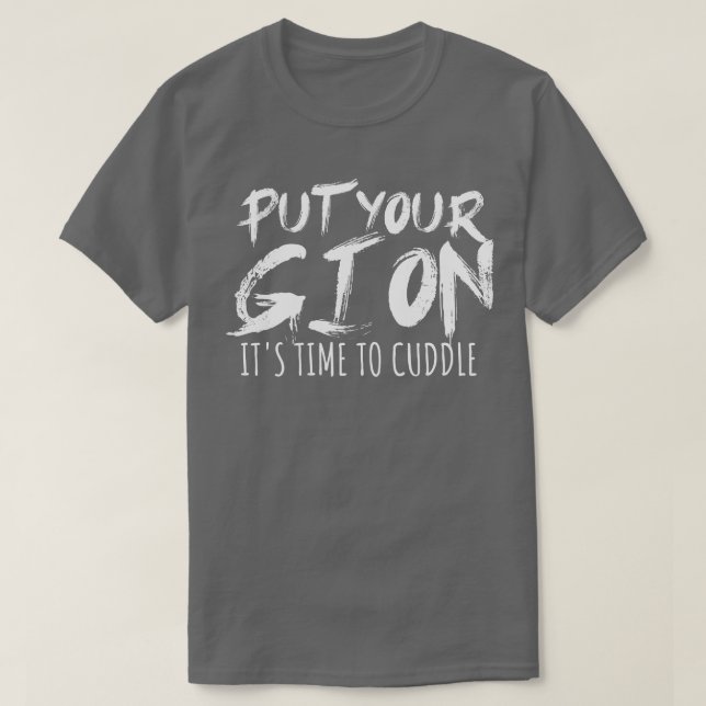 Sätt på din gi Det är dags att kramas T Shirt (Design framsida)