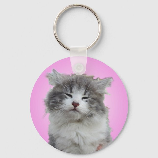 Sätt på en Lycklig Ansikte Nyckelring (Framsida)