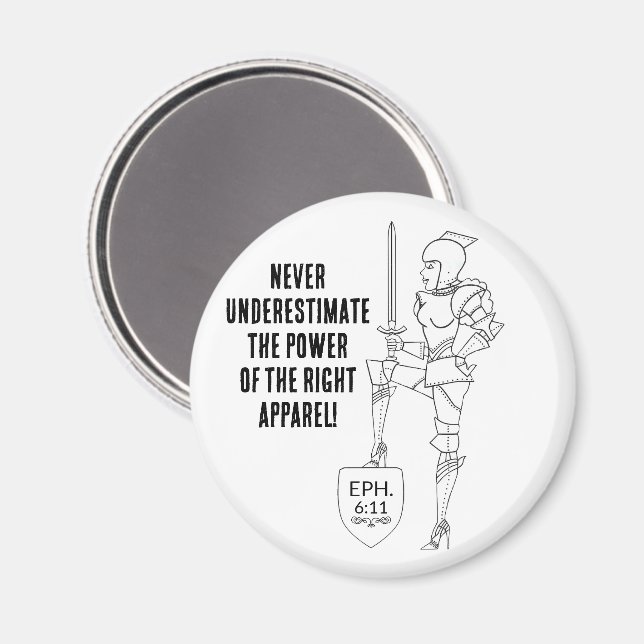 "Sätt på hela rustningen" Magnet (Front/Back)