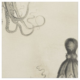 Satt på land bläckfisk tyg