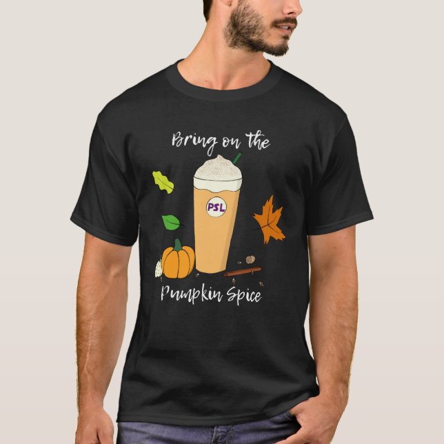 Sätt på Pumpkin Spice - Mörk T-Shirt (Framsida)