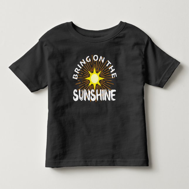 Sätt på solskenet - Småbarn Bra Jersey T Shirt (Framsida)