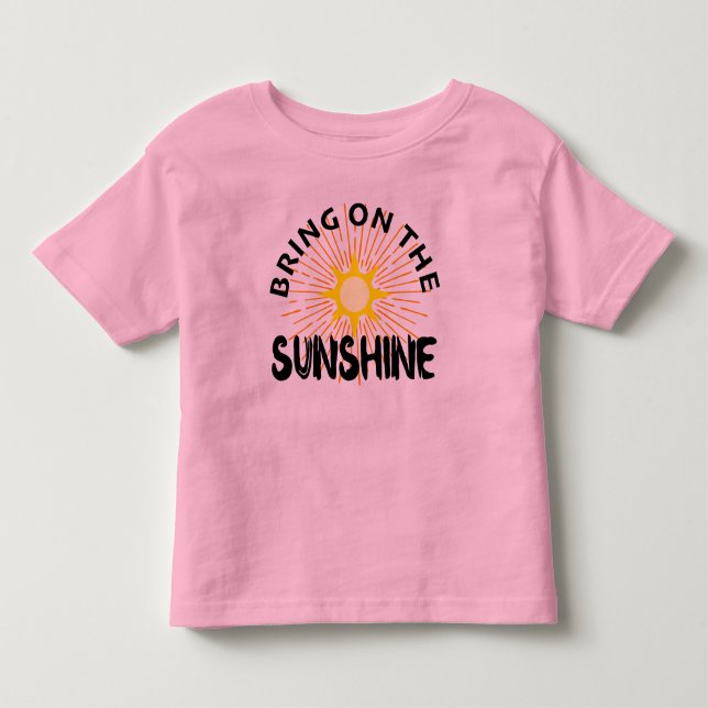Sätt på solskenet - Småbarn Bra Jersey T Shirt (Framsida)