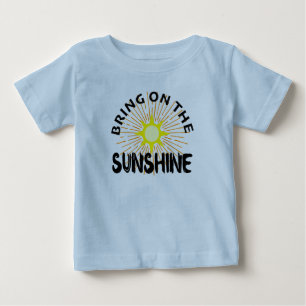 Sätt på solskenskonstruktionen - Baby Bra Jersey T Shirt
