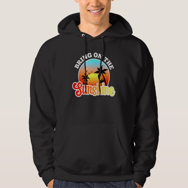 Sätt på solskenssommarvaccinationerna Handflatan T Hoodie (Framsida)