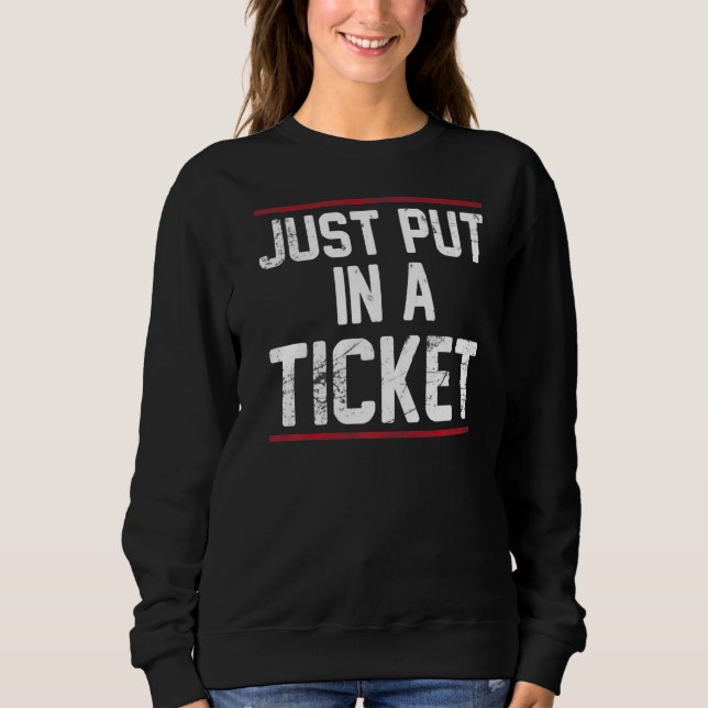 Sätt precis in en supportavdelning för teknisk sup t shirt (Framsida)