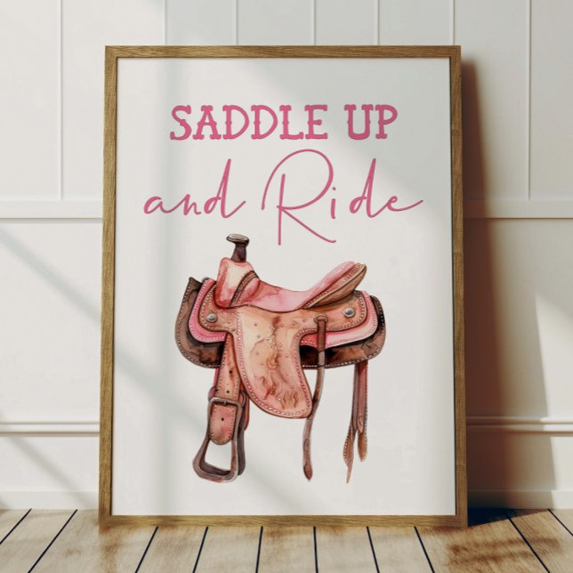 Sätt Upp Cowgirl Affisch Barn Västern Rum Dekorati (Skapare uppladdad)