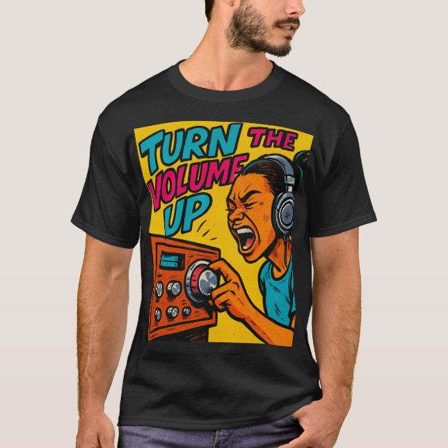 Sätt upp volymen  t shirt (Framsida)