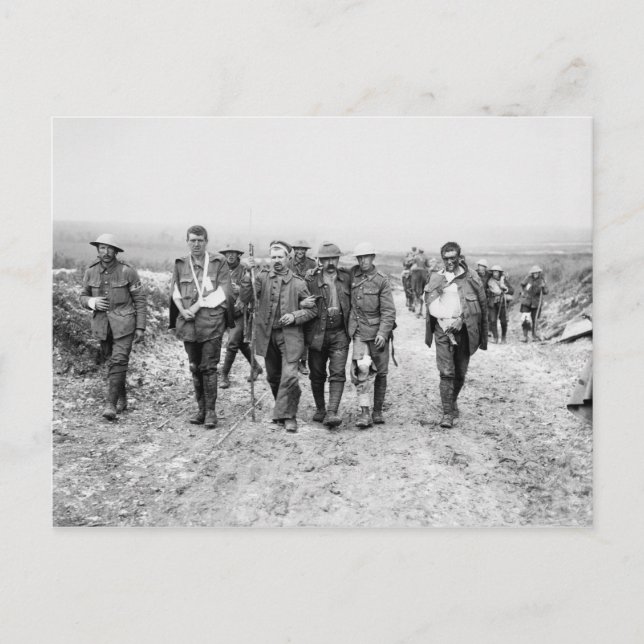 sått Världskrig I Soldiers (19 juli 1916) Vykort (Framsida)