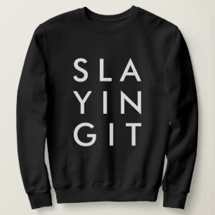 Satta den Svart Snyggt Modern Slay T Shirt