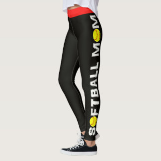 Sätta en klocka på designdamasker för softball leggings