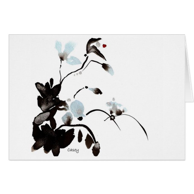 Sätta en klocka på det ljusa kortet hälsningskort (Framsidan Horizontal)