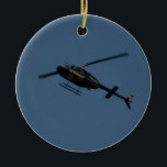 Sätta en klocka på helicopter.en för 206B-3 Julgransprydnad Keramik<br><div class="desc">En helikopter för sätta en klocka på som 206B-3 JetRanger III hör hemma till polisen av Virginia Beach.</div>