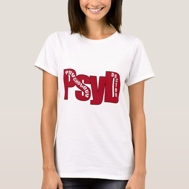 SÄTTA EN KLOCKA PÅ PsyD STOR RÖD DOKTOR AV Tröja (Framsida)