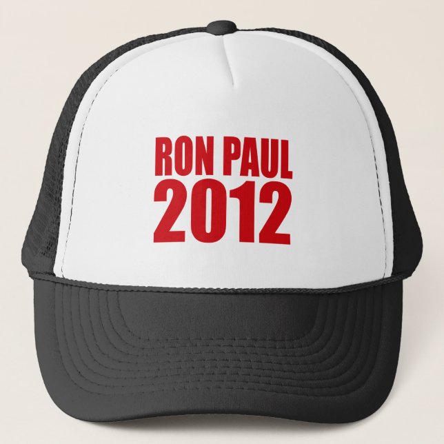 (Sätta en klocka på) RON PAUL 2012, Truckerkeps (Framsida)