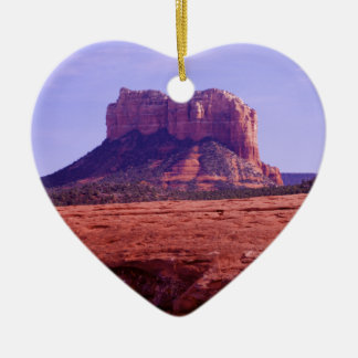 Sätta en klocka på sten Sedona Julgransprydnad Keramik