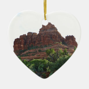 Sätta en klocka på sten Sedona Julgransprydnad Keramik