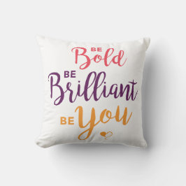 Sätta en klocka på, var briljant, är dig kvadrerar kudde