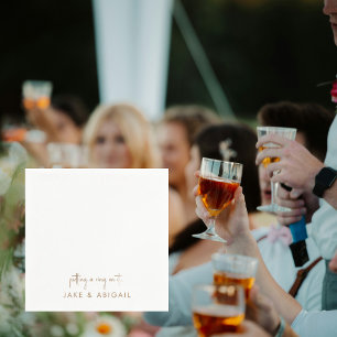 Sätta en ring på det Personlig förlovningsfest Pappersservett
