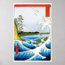 Satta i Suruga-provinsen, Ando Hiroshige Poster