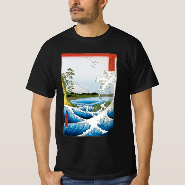 Satta i Suruga-provinsen, Ando Hiroshige T Shirt (Framsida)