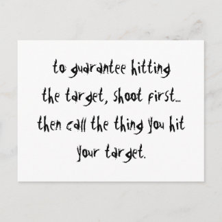 Sätta målet vykort