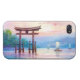 Satta Miyajima Torii och segelbåtjapankonst iPhone 4 Skydd (Baksidan Horisontell)