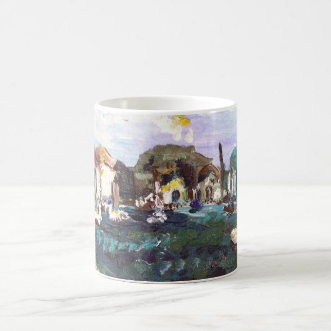 Sätta-n-Fjärd Lake Erie ö som målar #2 Kaffemugg (Center)