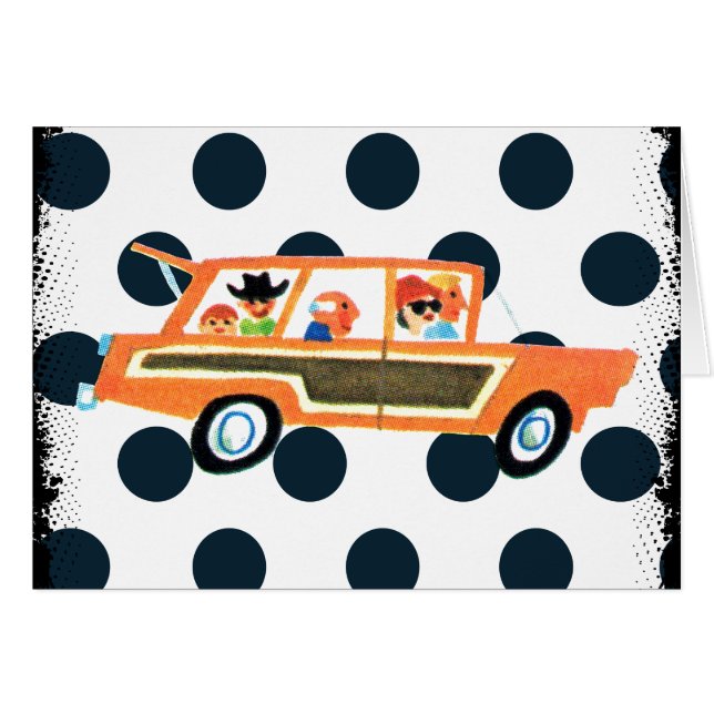 Sätta på den öppna vägen 4 hälsningskort (Framsidan Horizontal)