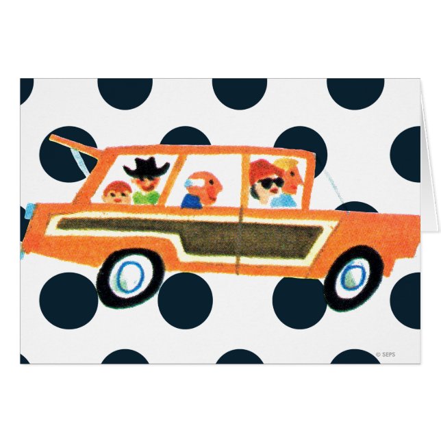 Sätta på den öppna vägen 4 hälsningskort (Framsidan Horizontal)