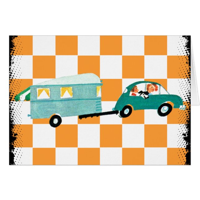 Sätta på öppen väg 1 hälsningskort (Framsidan Horizontal)