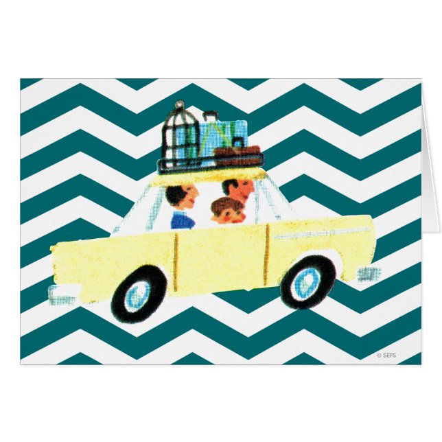 Sätta på öppen väg 2 hälsningskort (Framsidan Horizontal)