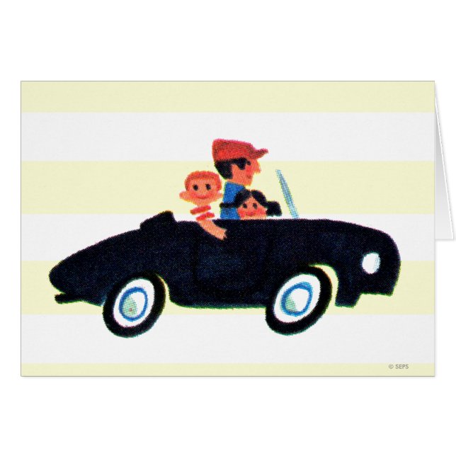 Sätta på öppen väg 3 hälsningskort (Framsidan Horizontal)