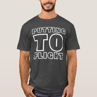 Sätta svart t-shirt i flykt