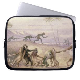 Sätten och egenarna av apor laptop sleeve