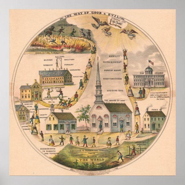 "Sätter för Bra och ondska" Poster (Framsidan)