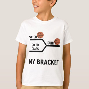 Sätter inom parantes rolig galenhet basket för t-shirt