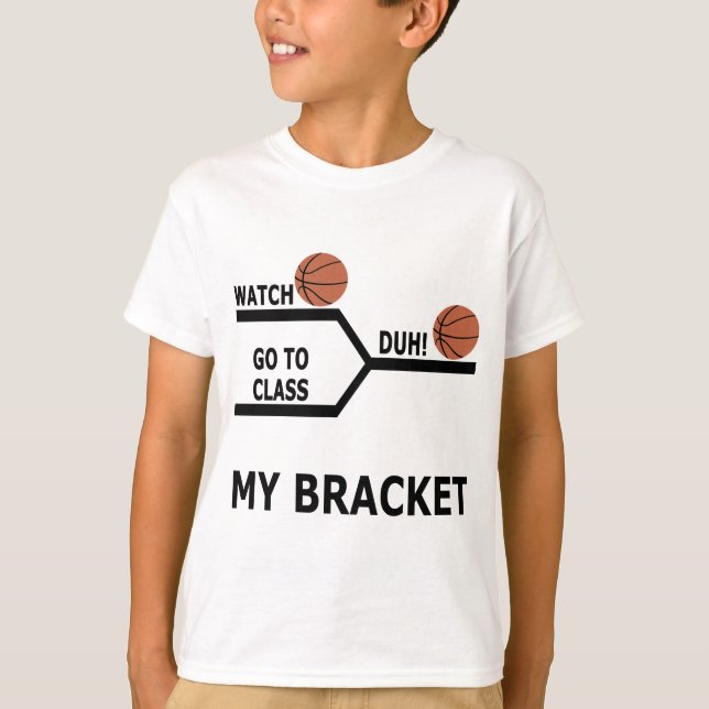 Sätter inom parantes rolig galenhet basket för t-shirt (Framsida)