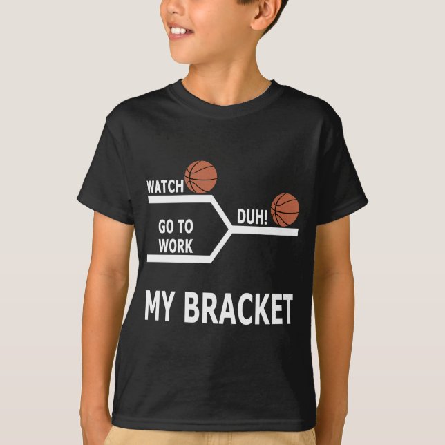 Sätter inom parantes rolig galenhet basket för t shirt (Framsida)