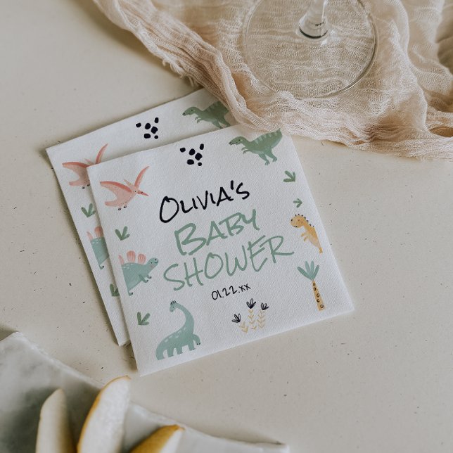 Sättet att doinosaur babyskor pappersservett (Skapare uppladdad)