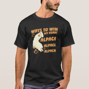 Sättet att vinna mitt hjärta Lama Pako Alpaca-ras T Shirt