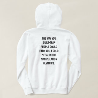 Sättet du får mig att känna skuld trikot med ryggd hoodie