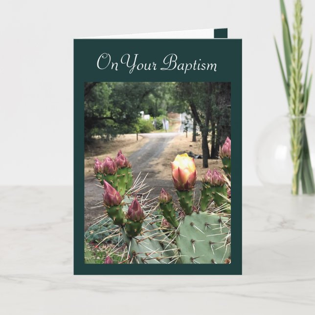 Sättet för Faithness Vuxen Baptism Kort (Framsida)