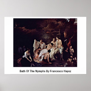 Sättet på nymhs av Francesco Hayez Poster